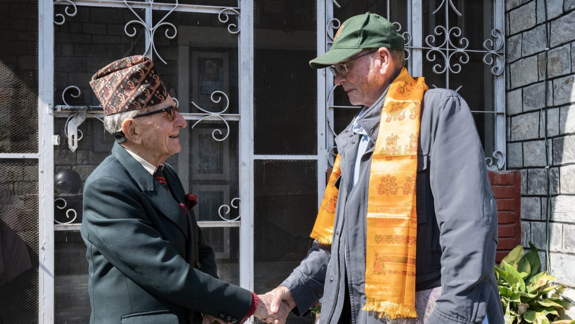 Lord Ashcroft Meets Lieutenant Colonel (Retd) J P Cross OBE in Pokhara