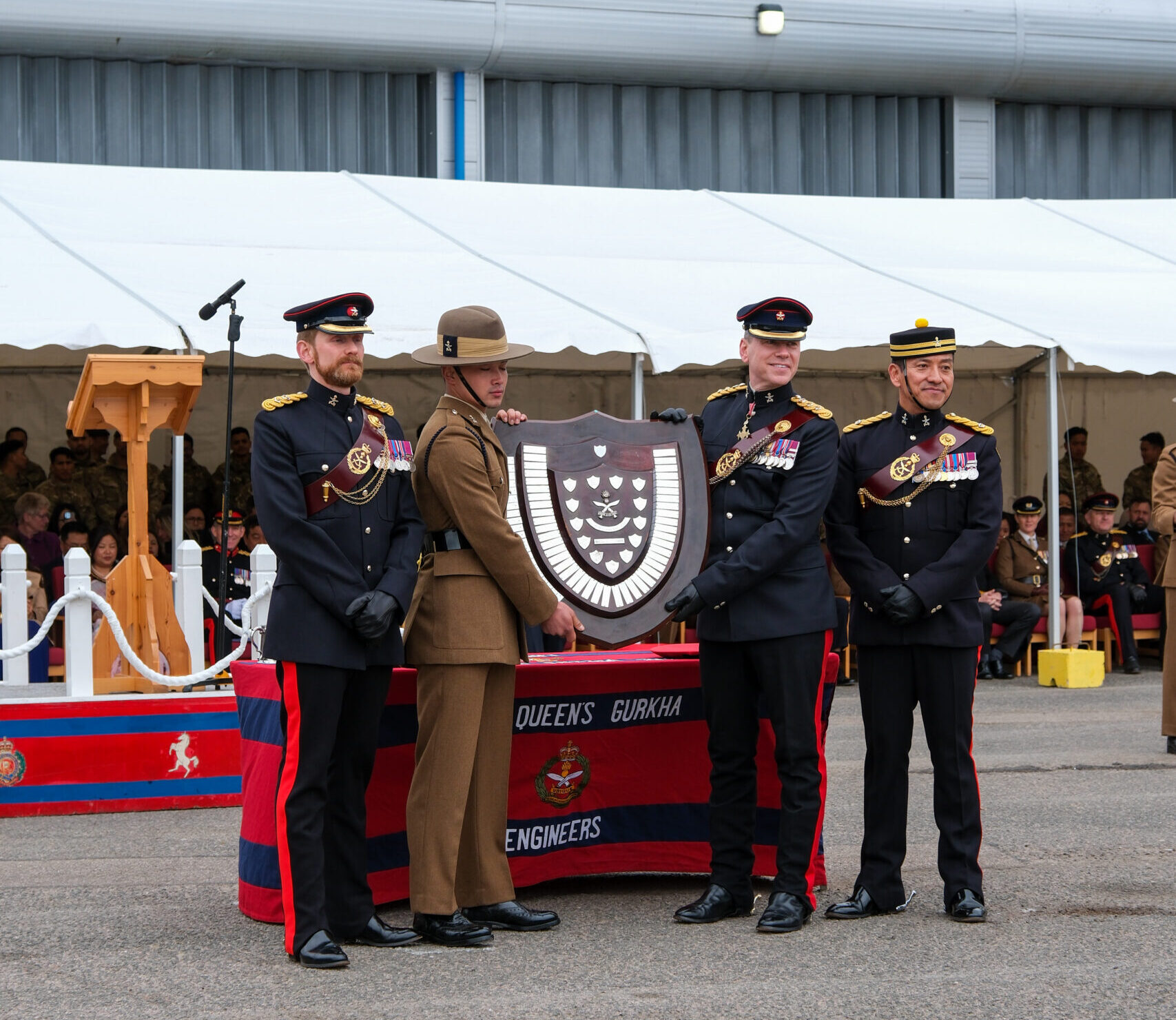The Queen's Gurkha Engineers Kasam Khane parade 27 Mar 26