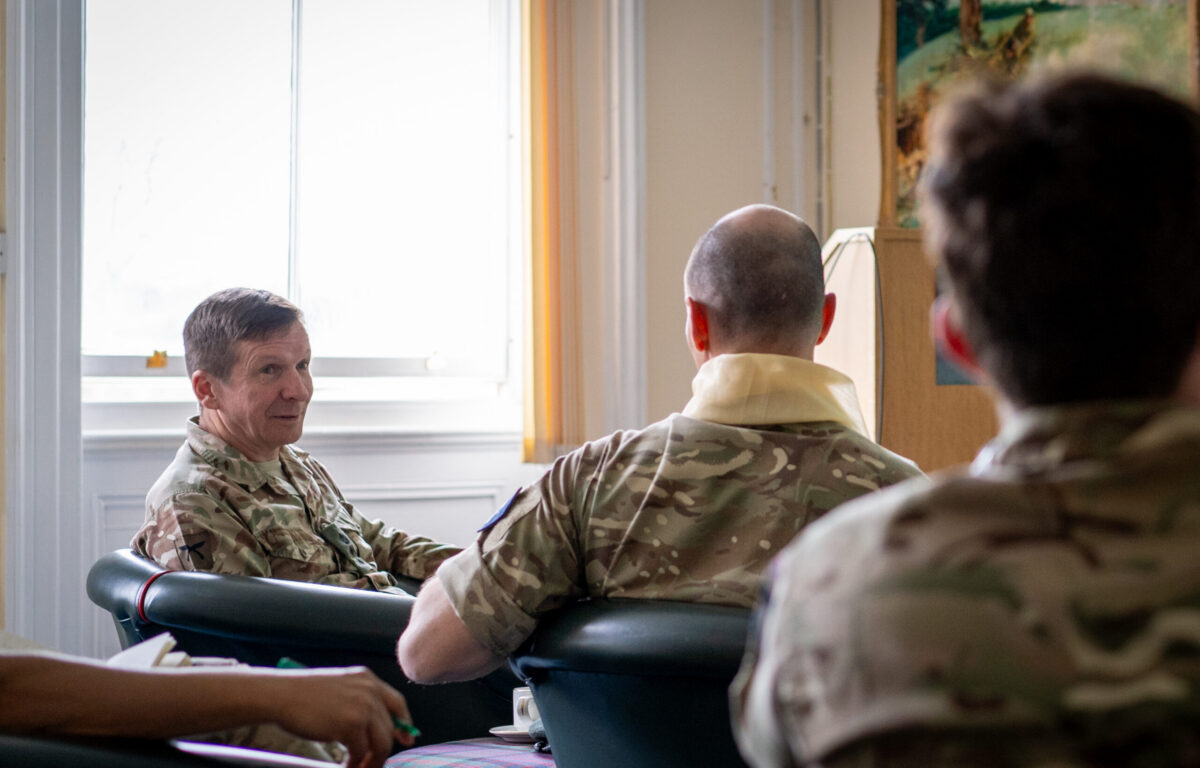 Commander 1st (UK)Signal Brigade and Gurkha Major Queen’s Gurkha Signals Visit Headquarters Brigade of Gurkhas