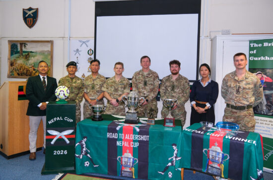 Nepal Cup Draw at HQ Brigade of Gurkhas Apr 26