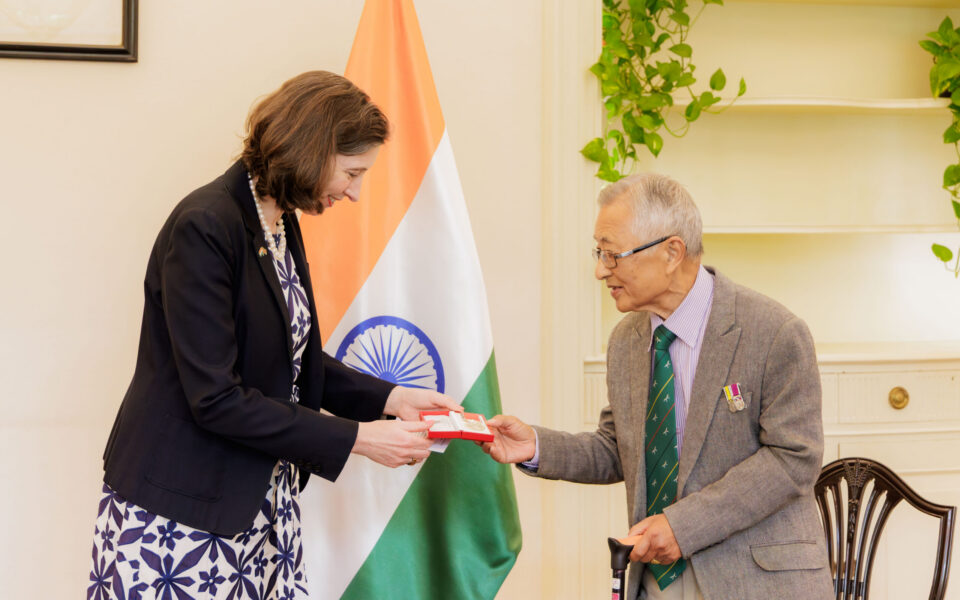 Gurkha Veteran Presented with the British Empire Medal