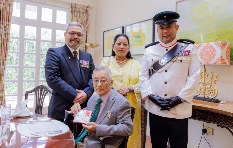 Gurkha Veteran Presented with the British Empire Medal