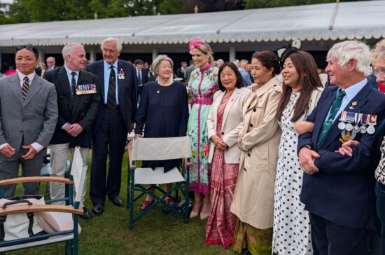 Gurkha Malaya and Borneo Veterans and Ladies Delight at Royal Garden Party