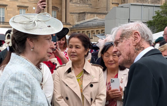 Gurkha Malaya and Borneo Veterans and Ladies Delight at Royal Garden Party