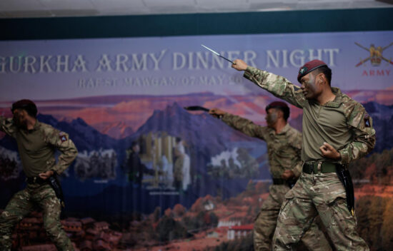 Gurkha Themed Army Dinner Night at RAF St Mawgan