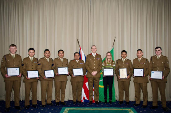 Commendations and Medals for Gurkha Allied Rapid Reaction Corps Support Battalion personnel