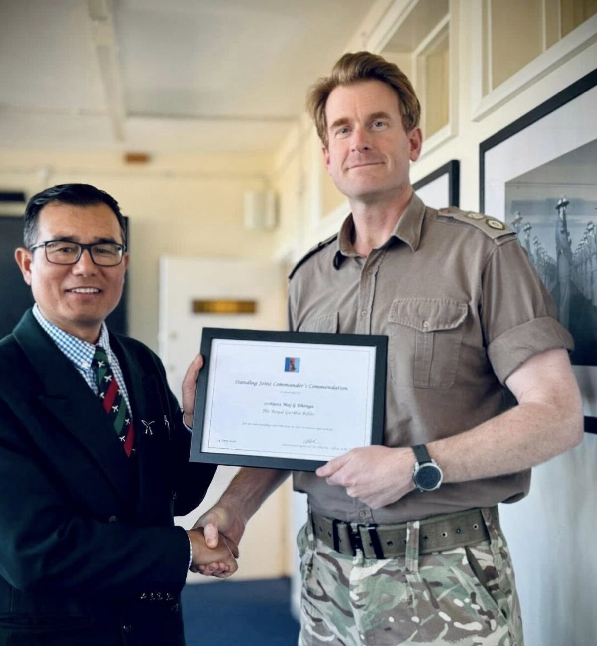 3 Star Commendation for Officer Commanding Gurkha Training Company