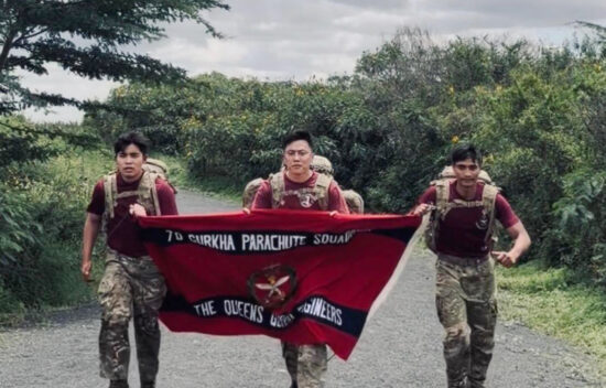 Sappers Carry 16kg Bergens over 70km for Charity