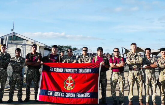 Sappers Carry 16kg Bergens over 70km for Charity