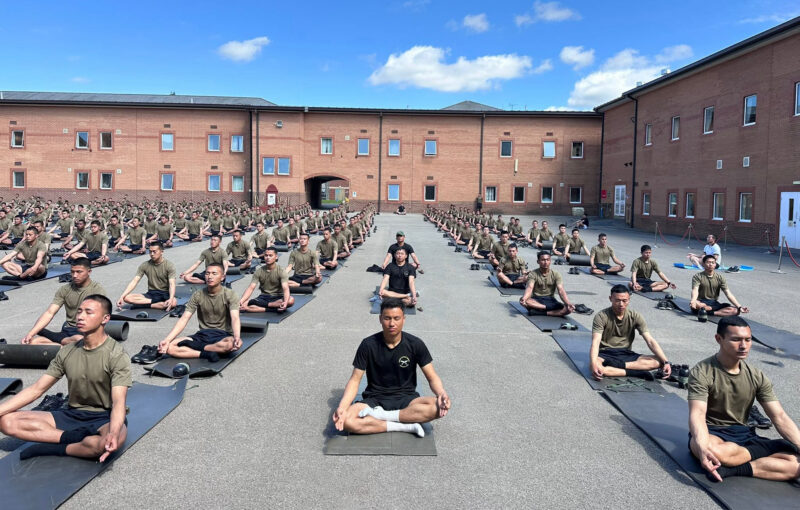 Gurkha Trainees and Staff on International Yoga Day 2026