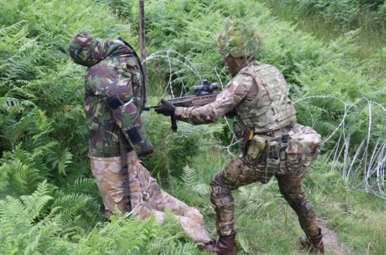 Gurkha Trainees Learn the Skills of Bayonet Fighting