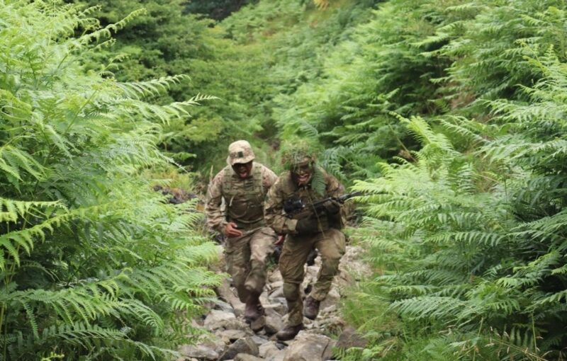 Gurkha Trainees Learn the Skills of Bayonet Fighting