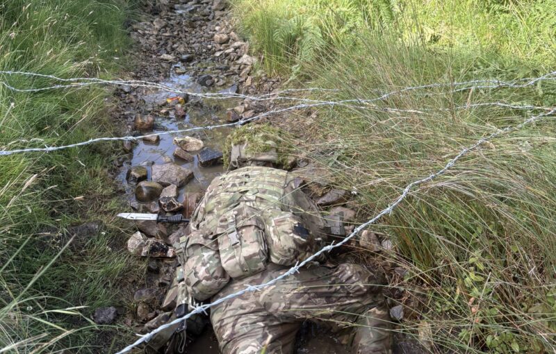 Gurkha Trainees Learn the Skills of Bayonet Fighting