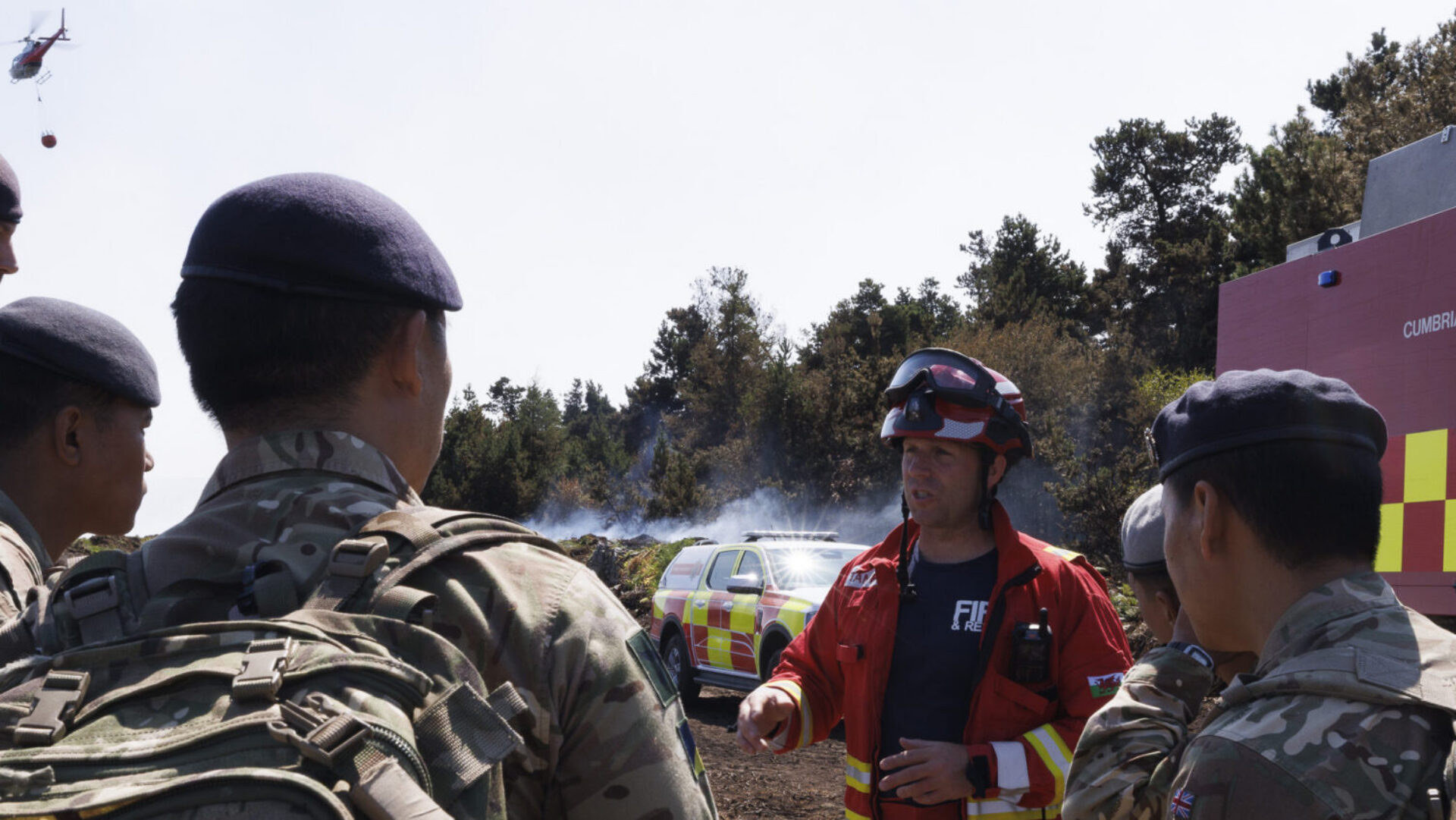 Gurkhas Fighting Wild Fires in the UK Gurkhas Fighting Wild Fires in the UK