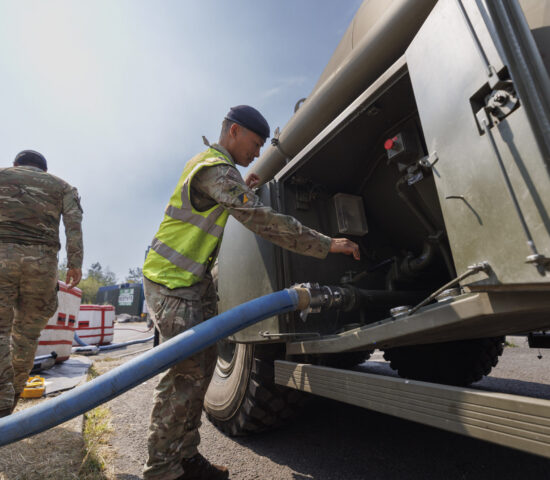 Gurkhas firefighting in South Wales
