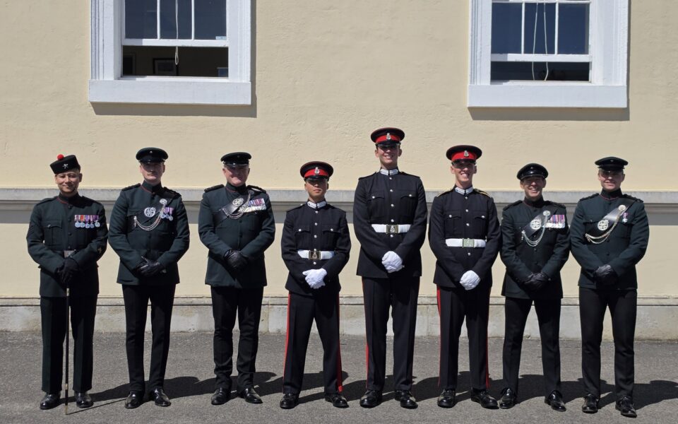 The Royal Gurkha Rifles new officers