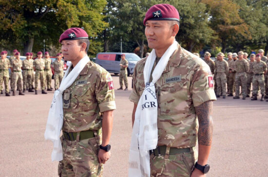 3* Coins Presented to Gurkhas from 1 RGR in Support of Drone Competition