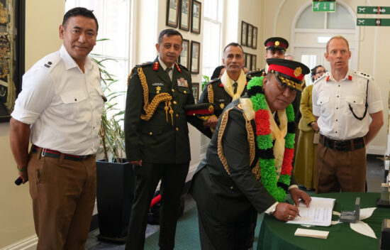 COAS Nepali Army visits HQ Brigade of Gurkhas