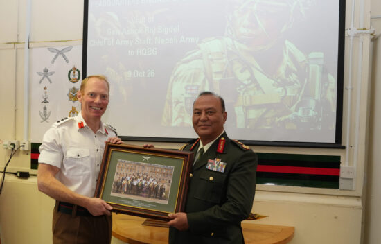 COAS Nepali Army visits HQ Brigade of Gurkhas