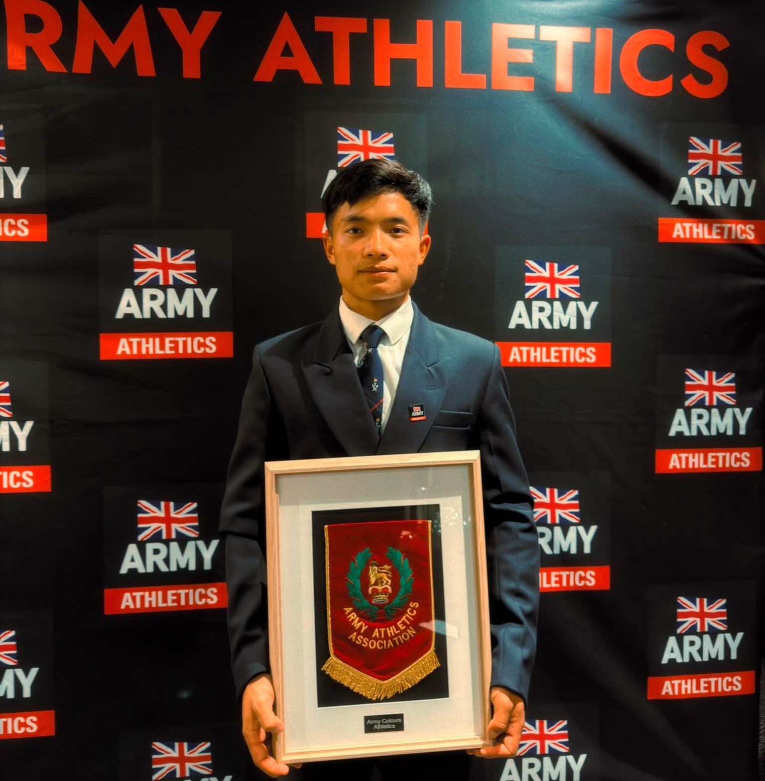 Army Colours for Signaller Roshan Thapa Magar