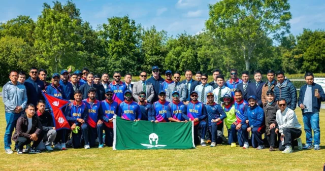 On 22 May 25, Gurkha Allied Rapid Reaction Corps, Support Battalion Cricket team met the Nepal National Cricket Team during their UK tour for the upcoming Cricket World Cup qualifying matches. ⁠
⁠
#Gurkha #Nepal #Cricket #International #Sport #BritishArmy
