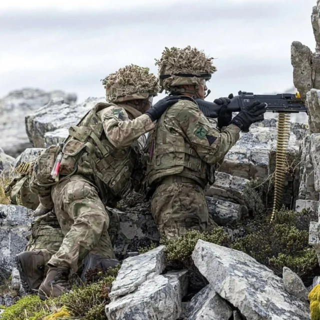 The Roulement Infantry Company (RIC),The Second Battalion, The Royal Gurkha Rifles, seen here recently engaging on Exercise CAPE KUKRI on Mount Wall on the Falkland Islands.  #gurkha #Falklands #britisharmy #army #Nepal