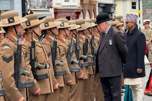 On 8 June 2025, Gurkha Wing (Mandalay) supported by the Band of the Brigade of Gurkhas exercised the right to the Freedom of Brecon, with a parade through the town centre.⁠
⁠
#Brecon #Gurkha #Nepal #Wales #BritishArmy #Soldier